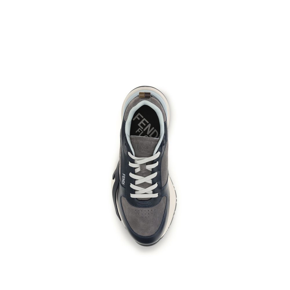 2026 New Arrival Fendi Multicolor Calf Leather Bos Taurus Athletic Sneakers