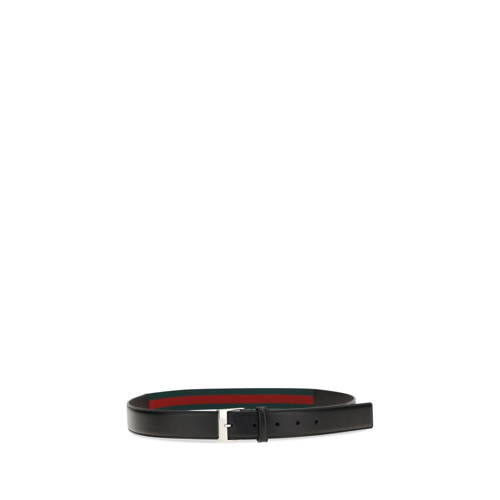 2026 New Arrival Gucci Black Calf Leather Bos Taurus Regular Belt