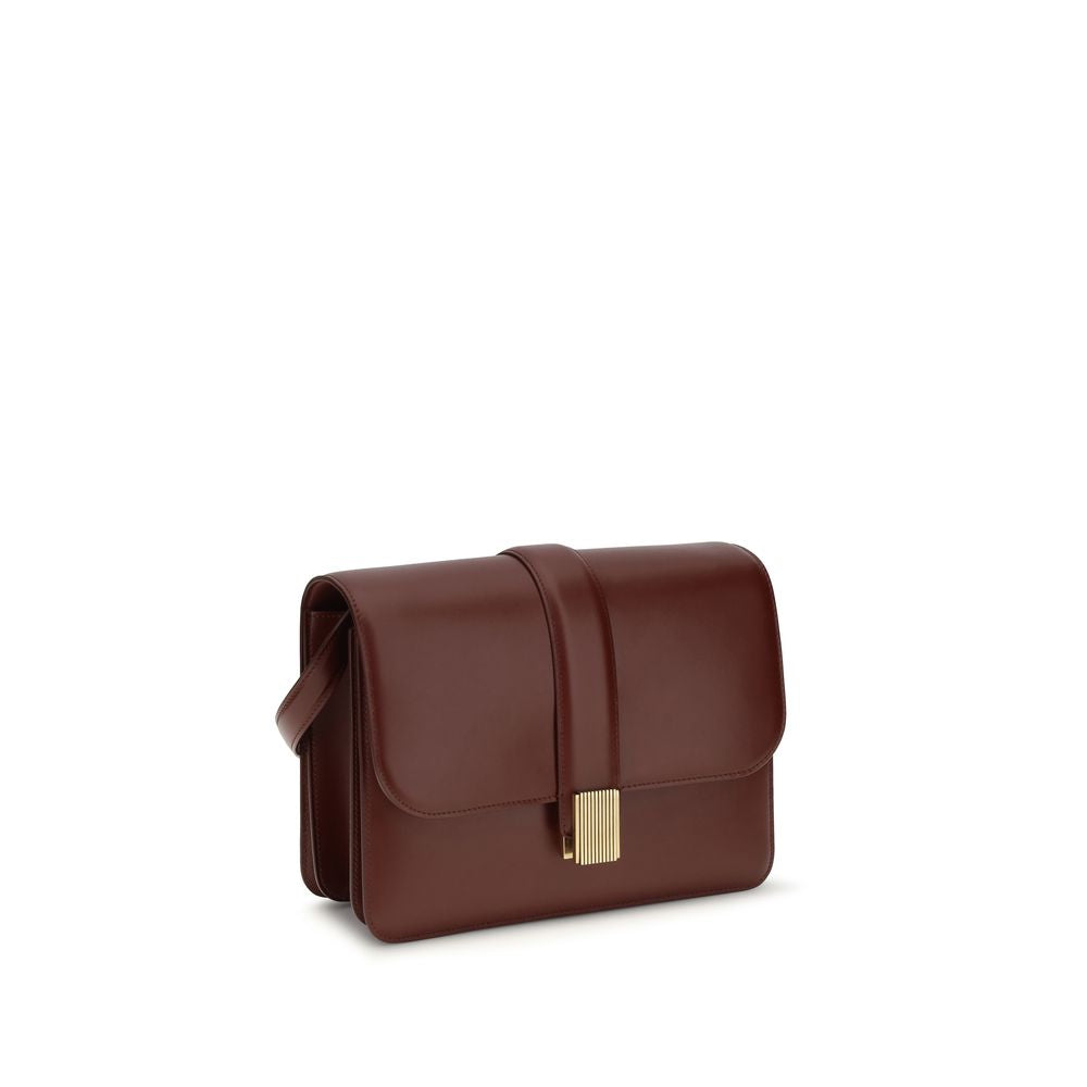 2026 New Arrival Khaite Bordeaux Calf Leather Bos Taurus Shoulder Bag