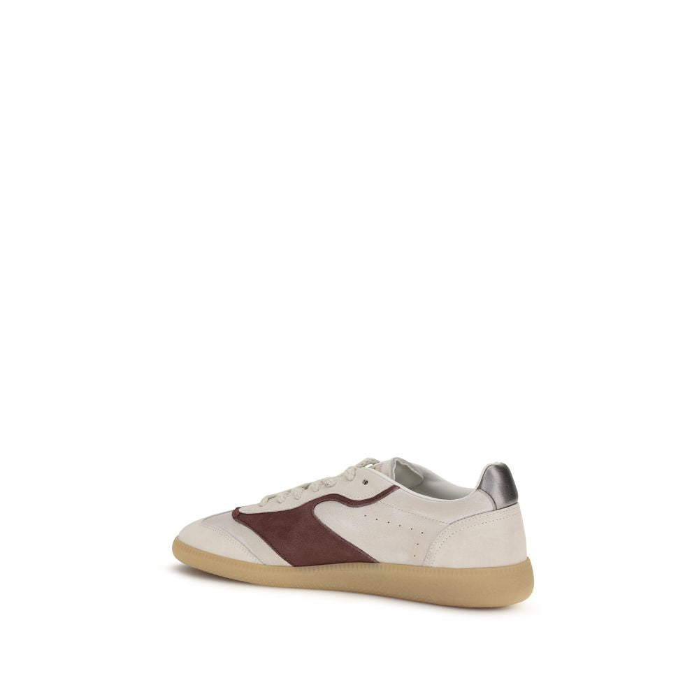 2026 New Arrival Dsquared² Beige Calf Leather Bos Taurus Low Top Sneakers
