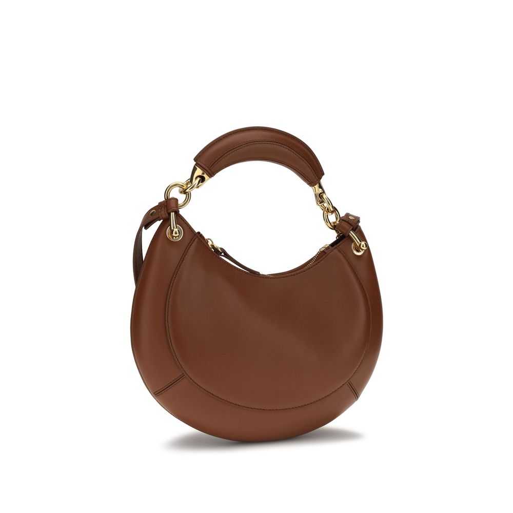2026 New Arrival Chloé Brown Calf Leather Bos Taurus Shoulder Bag