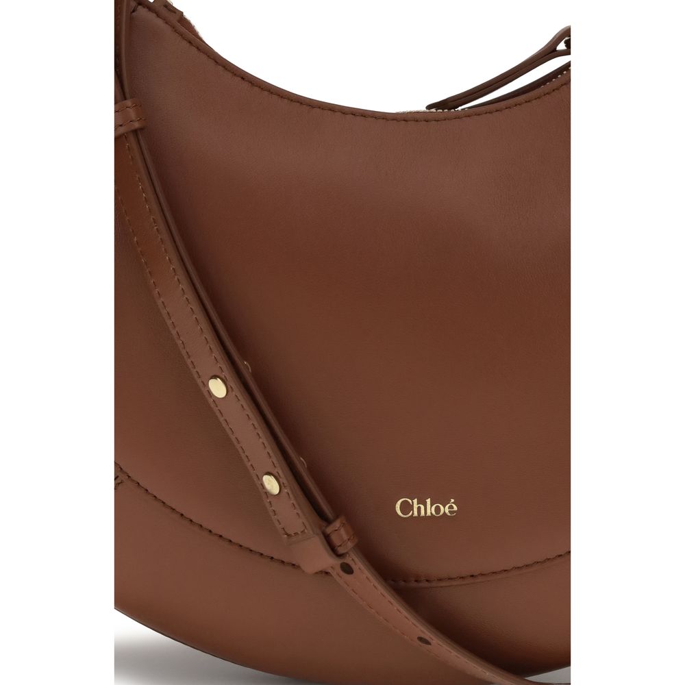 2026 New Arrival Chloé Brown Calf Leather Bos Taurus Shoulder Bag