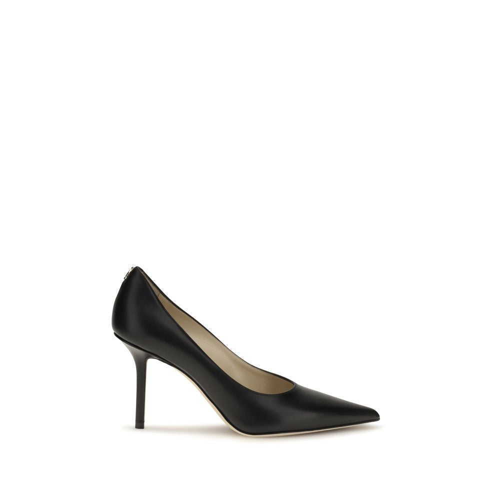 2026 New Arrival Jimmy Choo Black Calf Leather Bos Taurus High Heel Pumps