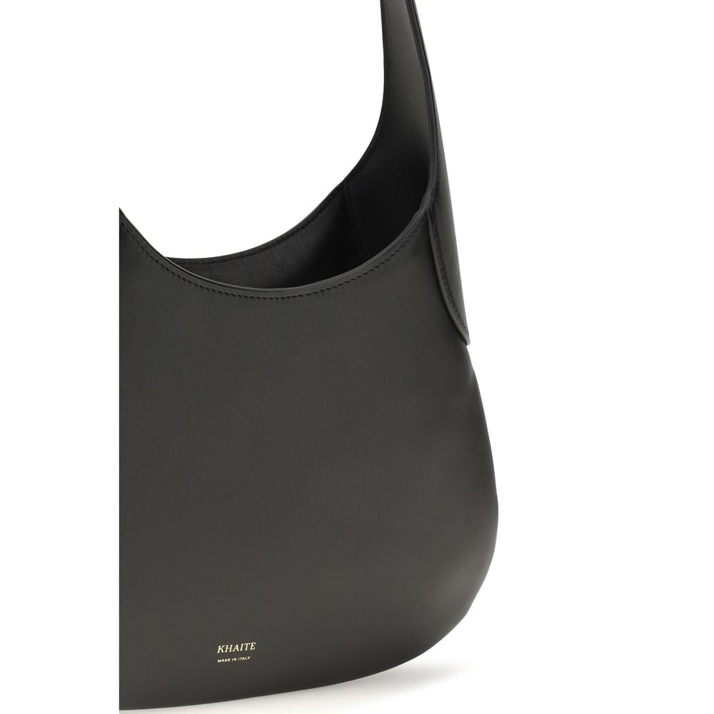 2026 New Arrival Khaite Black Calf Leather Bos Taurus Handbag
