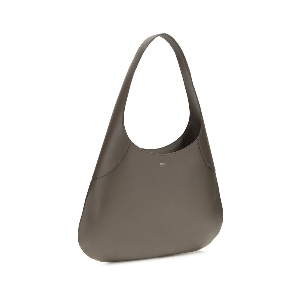 2026 New Arrival Khaite Gray Calf Leather Bos Taurus Handbag