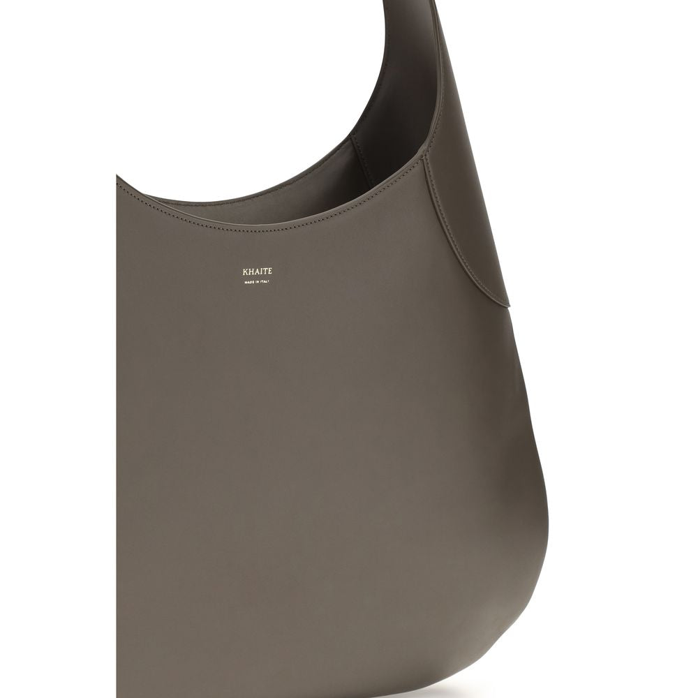 2026 New Arrival Khaite Gray Calf Leather Bos Taurus Handbag