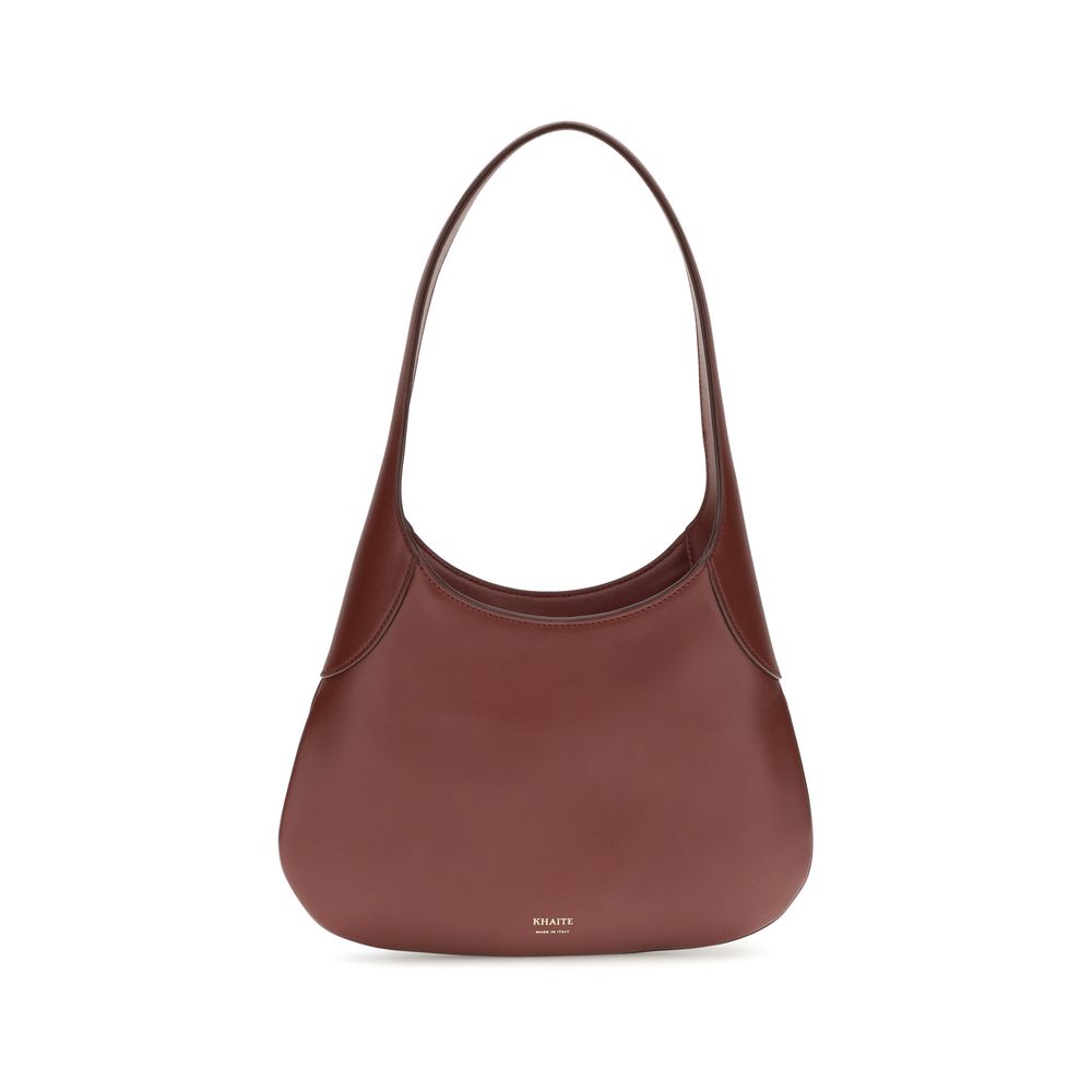 2026 New Arrival Khaite Bordeaux Calf Leather Bos Taurus Handbag
