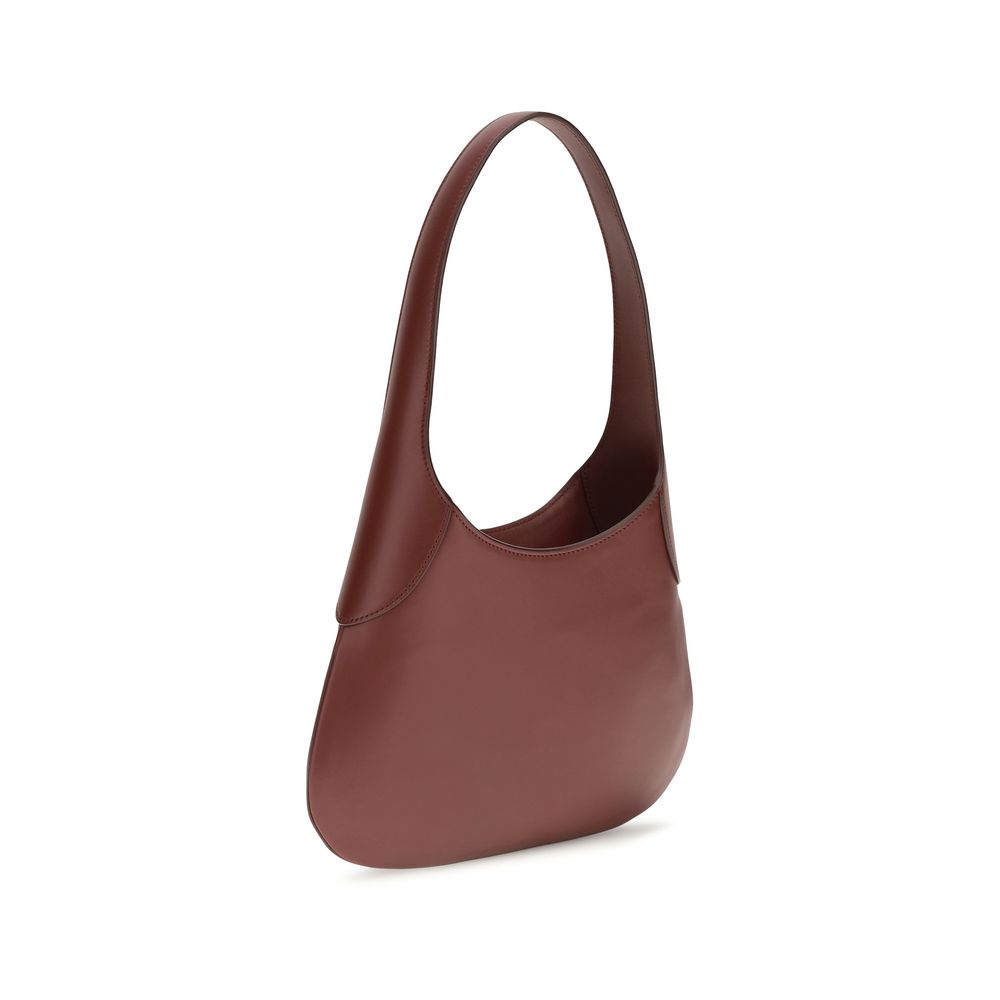 2026 New Arrival Khaite Bordeaux Calf Leather Bos Taurus Handbag