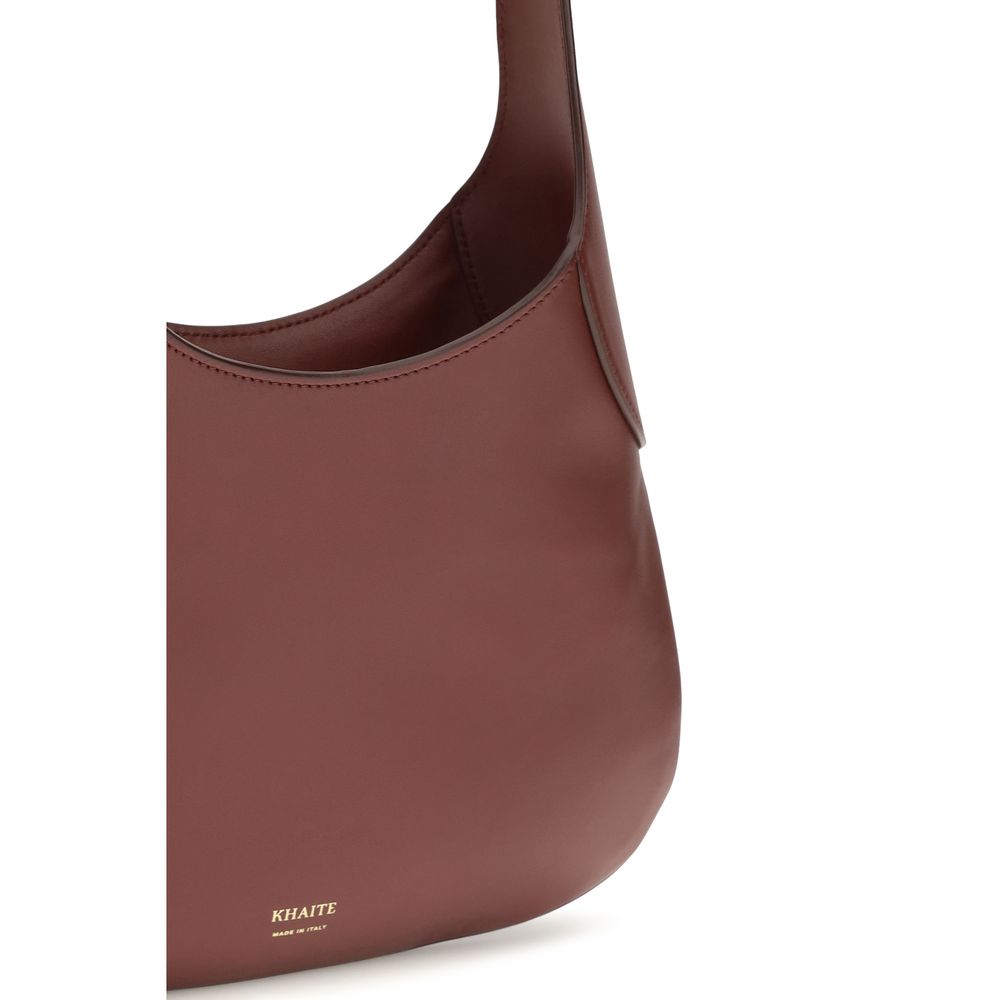 2026 New Arrival Khaite Bordeaux Calf Leather Bos Taurus Handbag