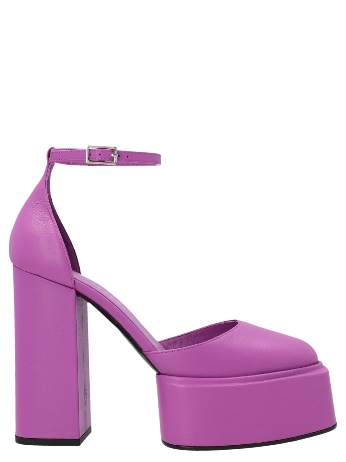 2026 New Arrival 3Juin Purple Leather High Heel Pumps