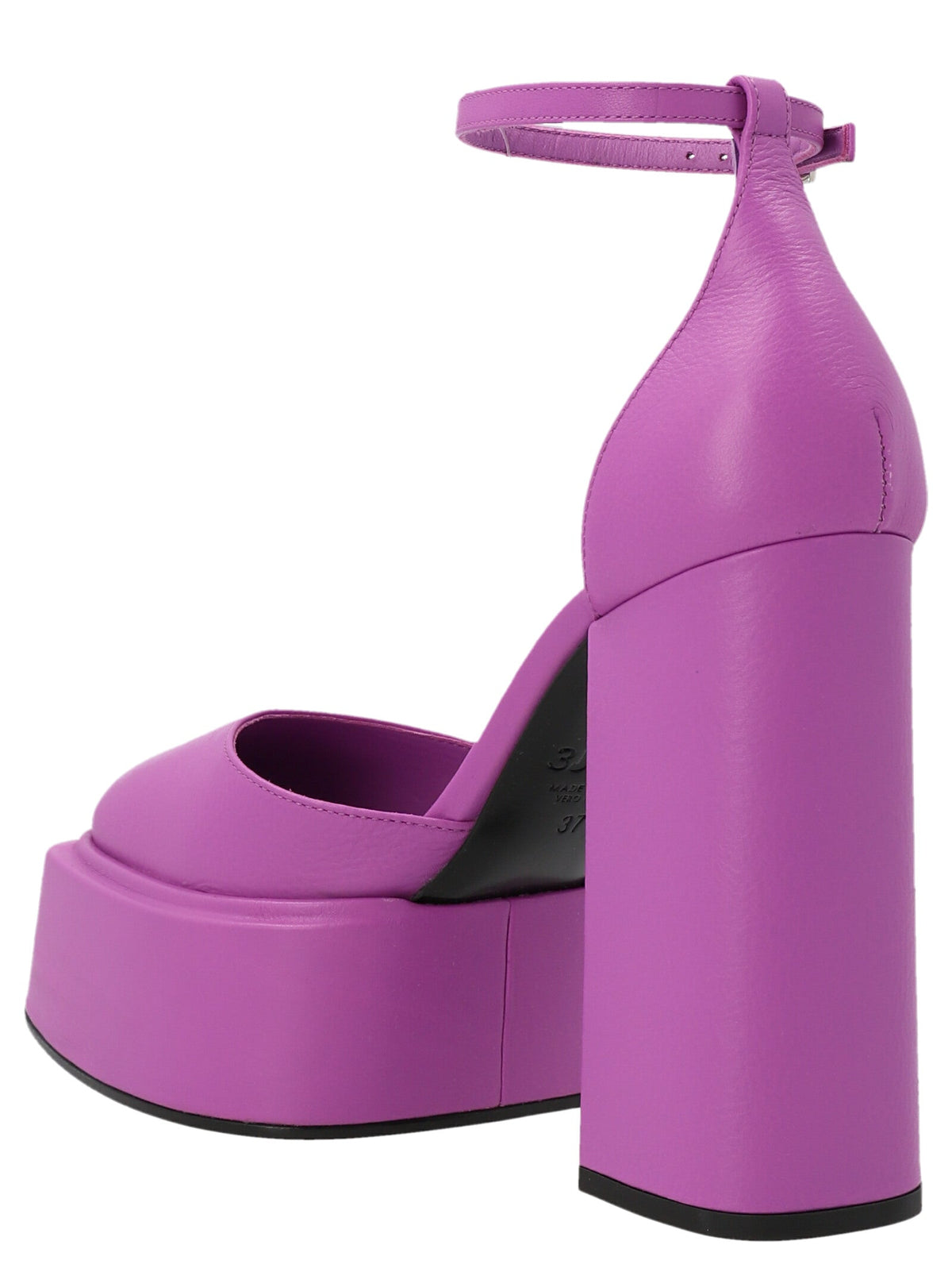 2026 New Arrival 3Juin Purple Leather High Heel Pumps