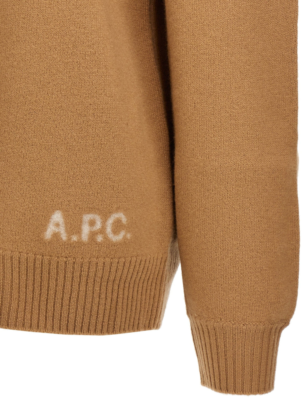 2026 New Arrival A.P.C. Beige Virgin Wool Cardigan