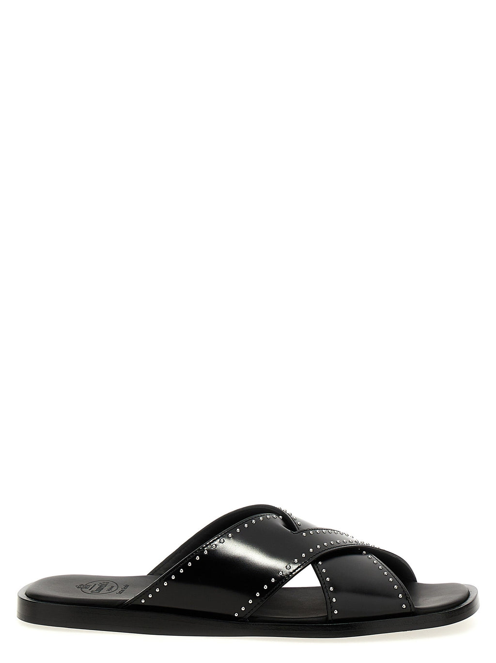 2026 New Arrival Church's Black Calf Leather Bos Taurus Slides