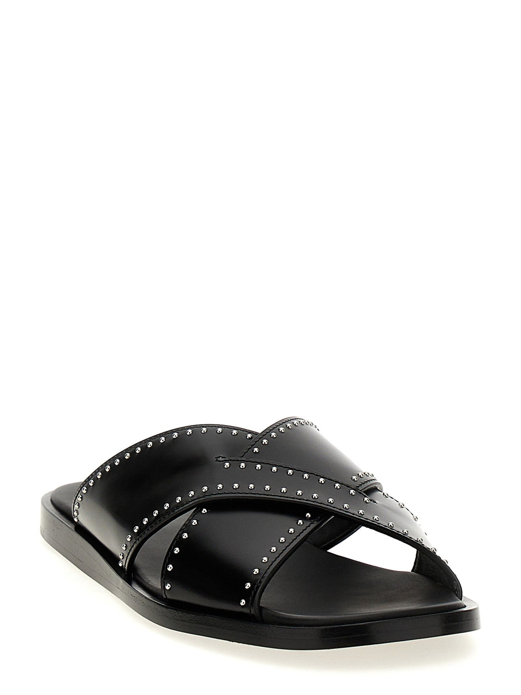 2026 New Arrival Church's Black Calf Leather Bos Taurus Slides