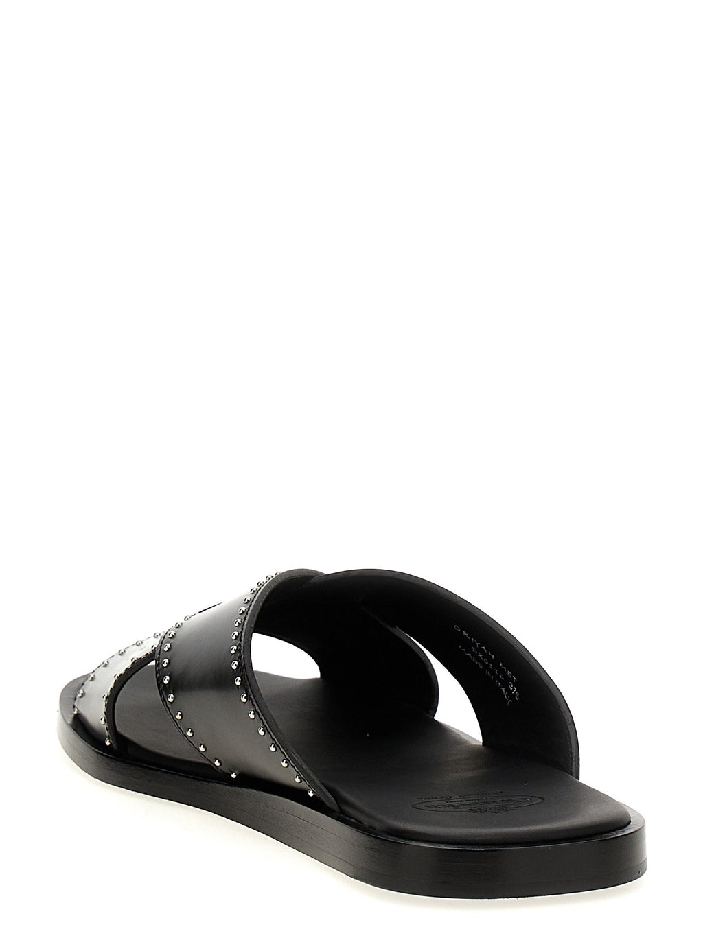 2026 New Arrival Church's Black Calf Leather Bos Taurus Slides