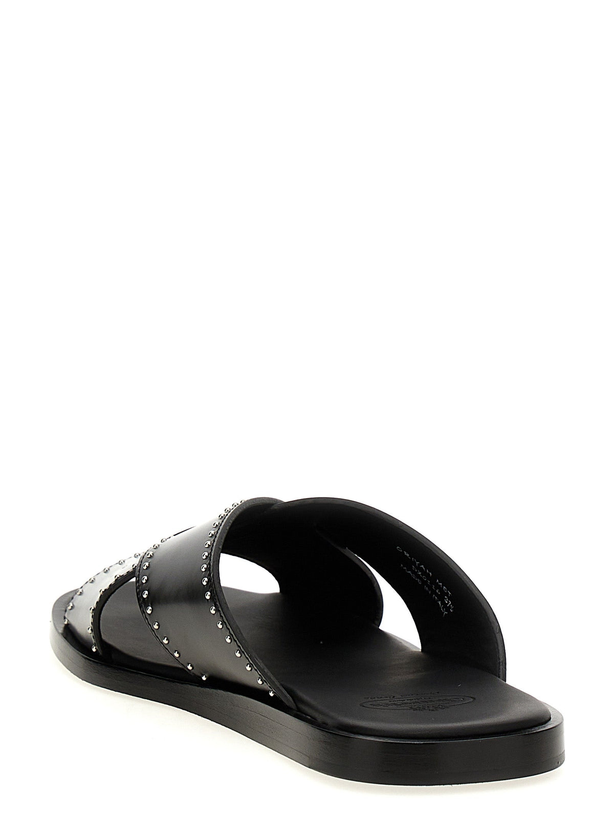 2026 New Arrival Church's Black Calf Leather Bos Taurus Slides
