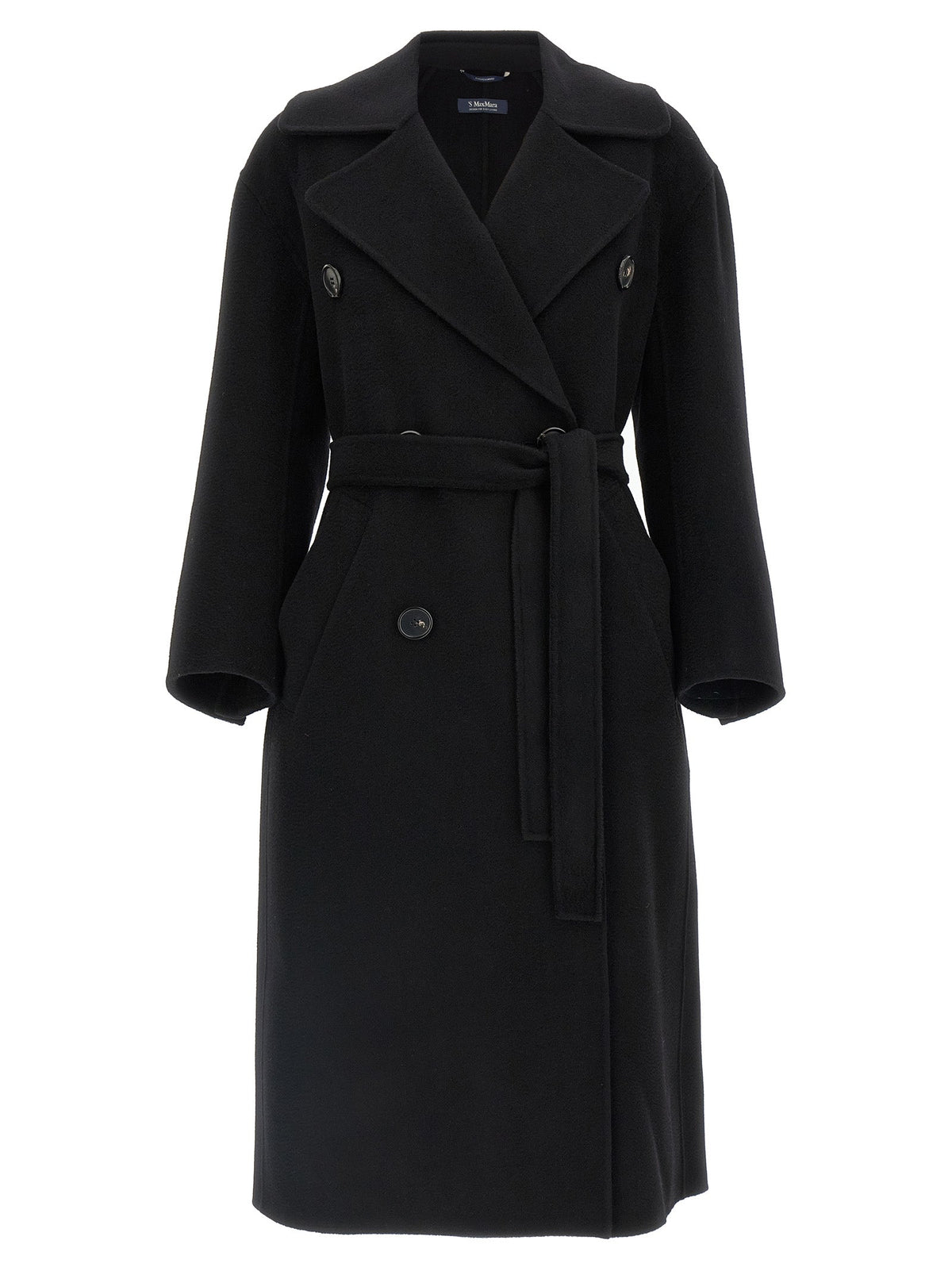 2026 New Arrival 'S Max Mara Black Virgin Wool Coat