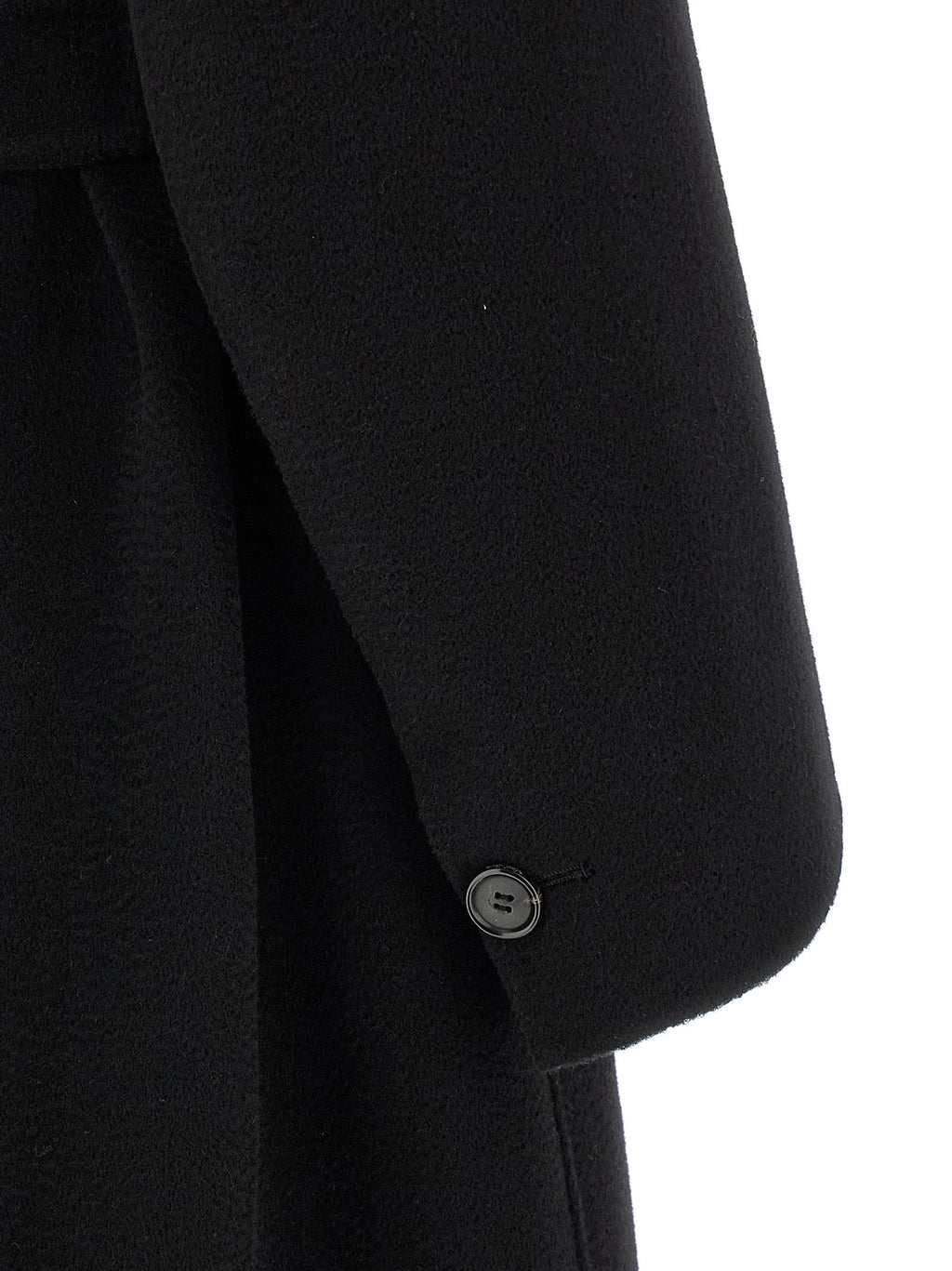 2026 New Arrival 'S Max Mara Black Virgin Wool Coat