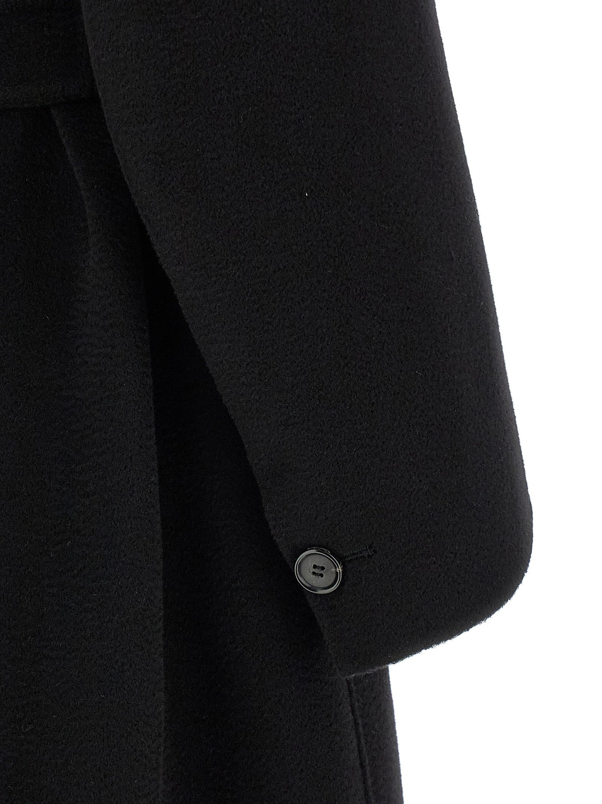 2026 New Arrival 'S Max Mara Black Virgin Wool Coat