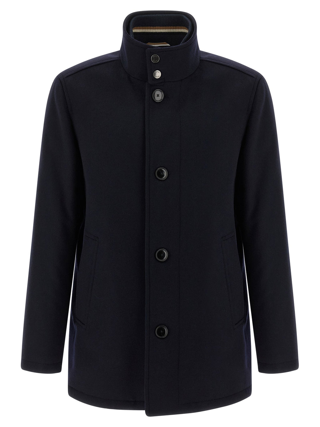 2026 New Arrival Hugo Boss Blue Wool Coat