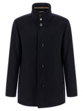 2026 New Arrival Hugo Boss Blue Wool Coat