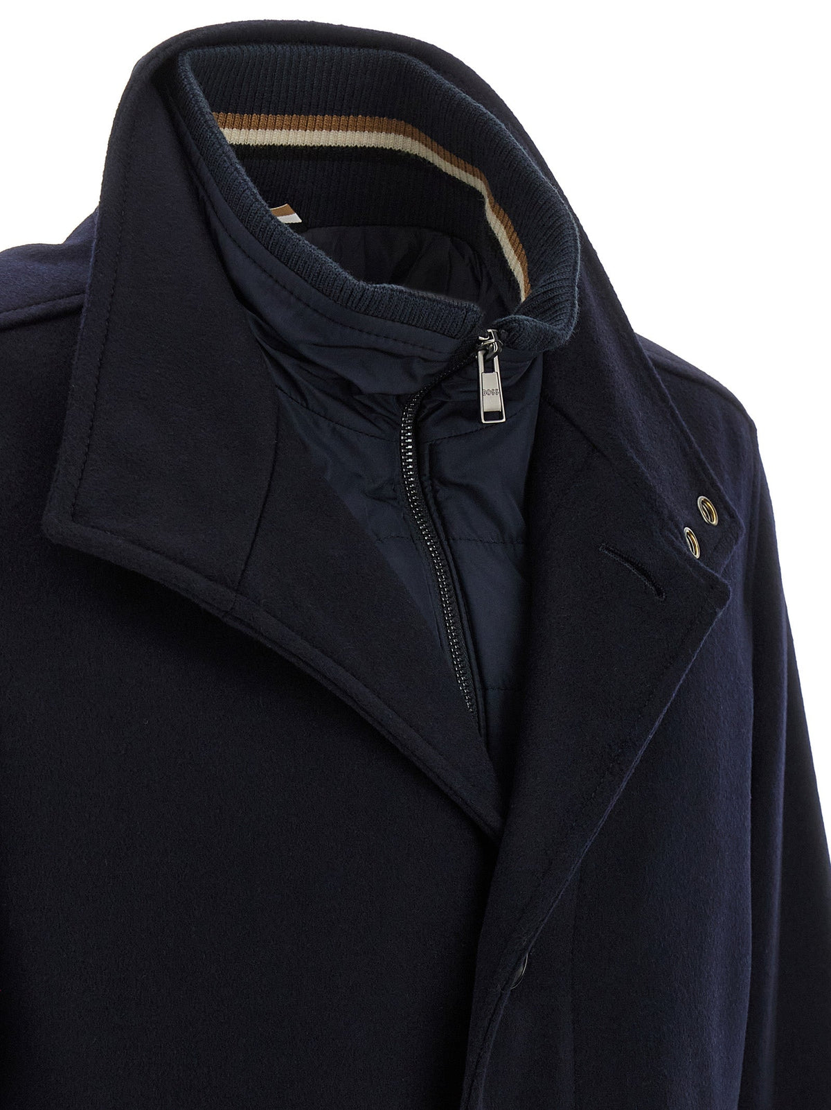 2026 New Arrival Hugo Boss Blue Wool Coat