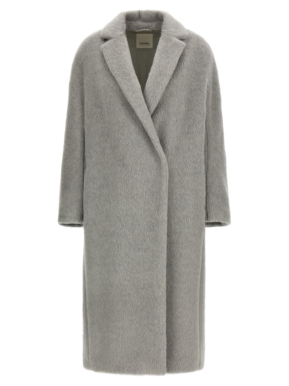 2026 New Arrival 'S Max Mara Gray Alpaca Leather Coat