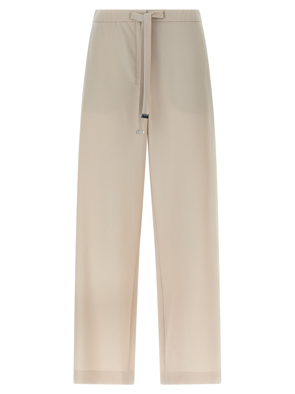 2026 New Arrival 'S Max Mara Beige Virgin Wool Athletic Pants