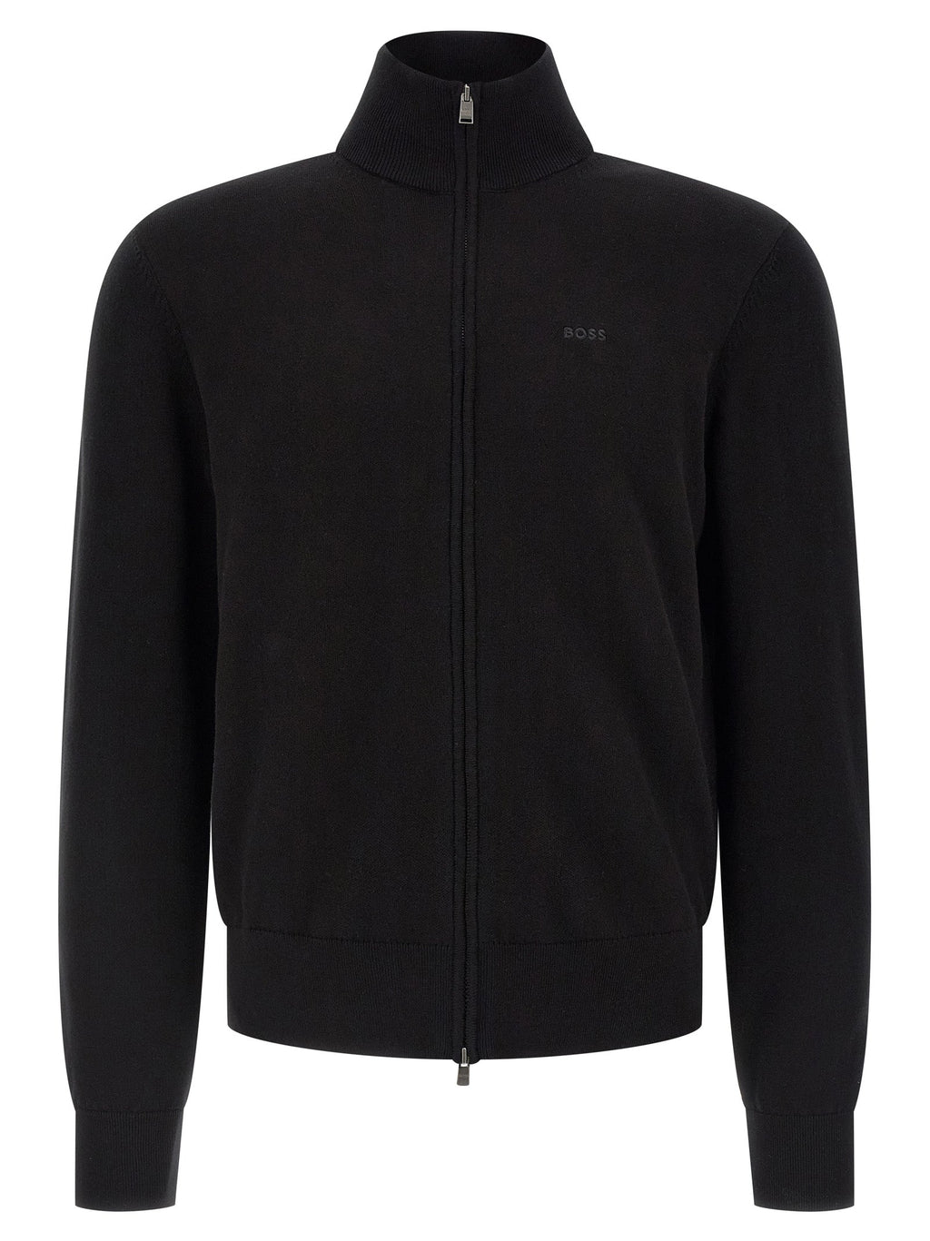 2026 New Arrival Hugo Boss Black Cotton Cardigan
