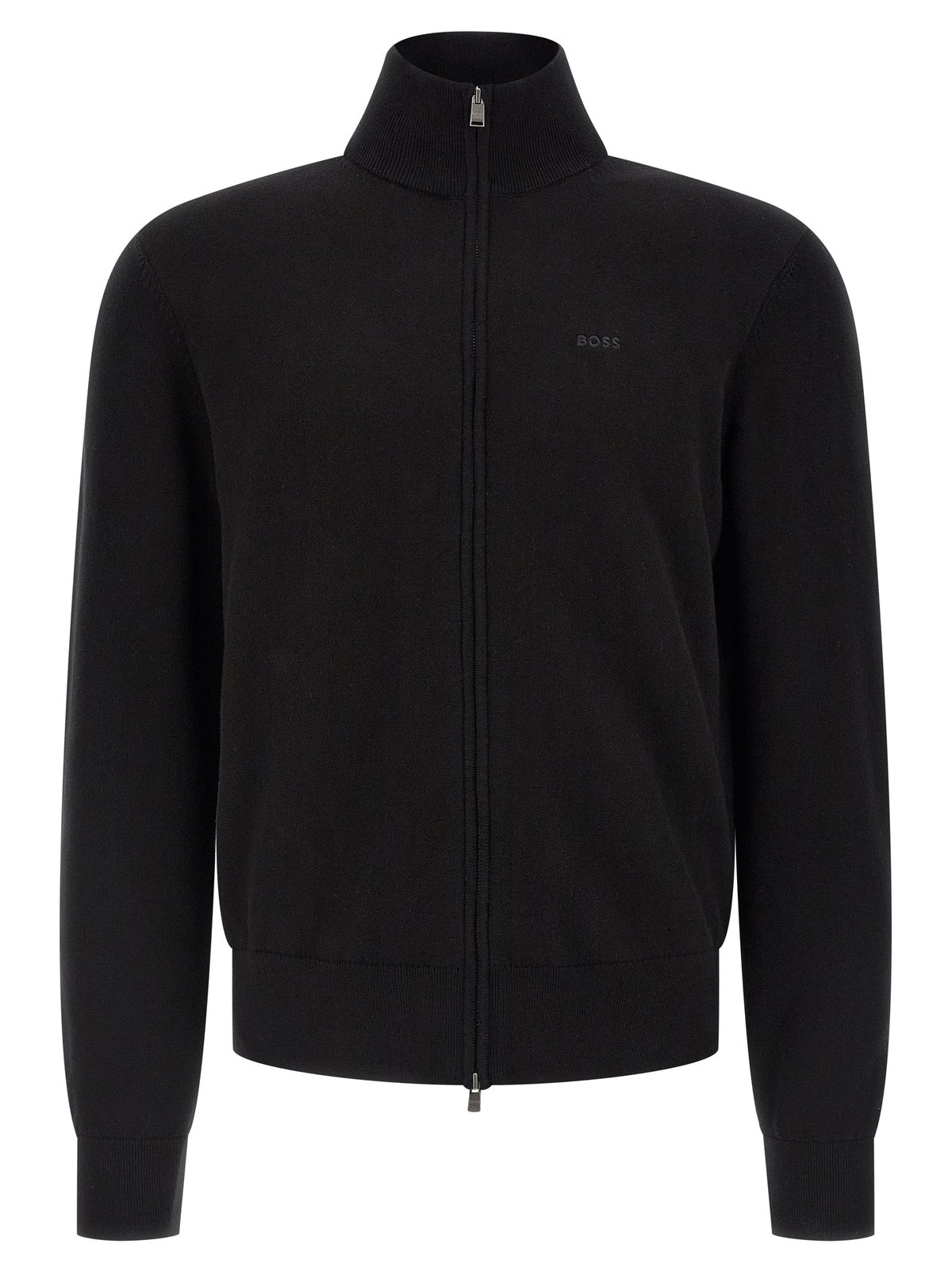 2026 New Arrival Hugo Boss Black Cotton Cardigan