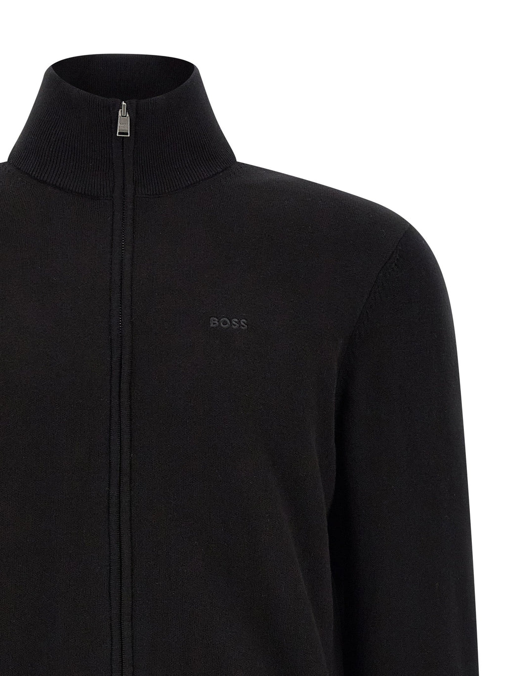 2026 New Arrival Hugo Boss Black Cotton Cardigan