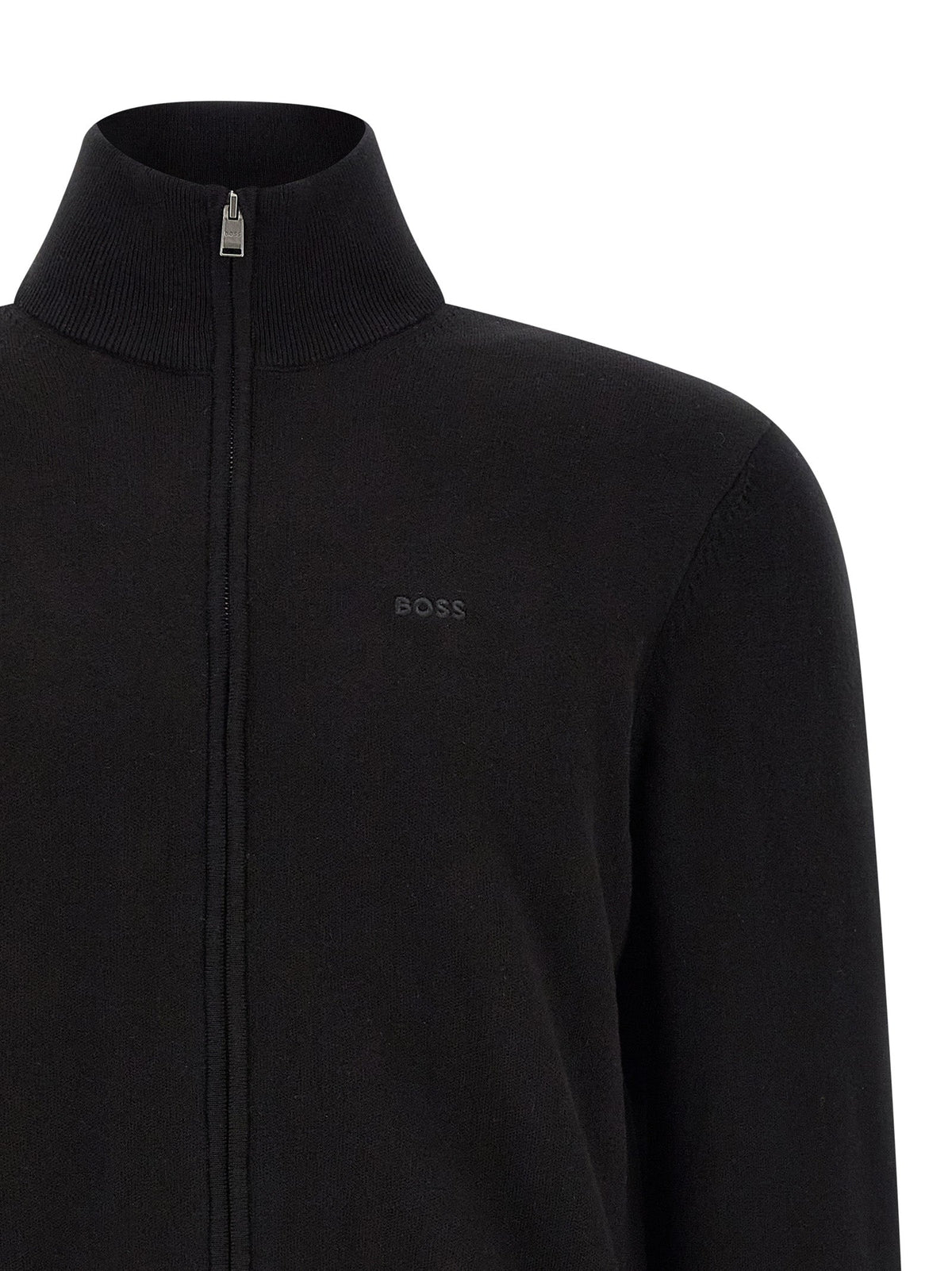 2026 New Arrival Hugo Boss Black Cotton Cardigan