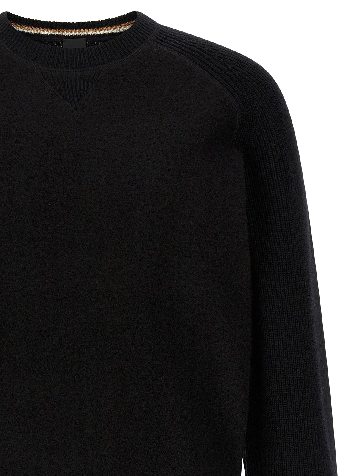 2026 New Arrival Hugo Boss Black Virgin Wool Cardigan