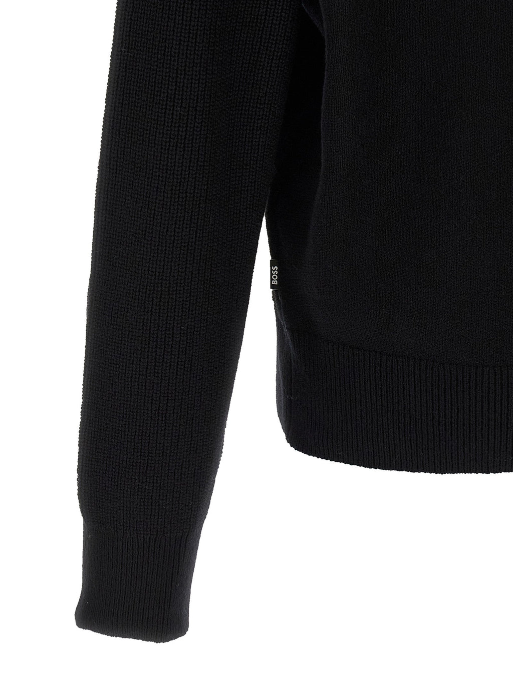 2026 New Arrival Hugo Boss Black Virgin Wool Cardigan