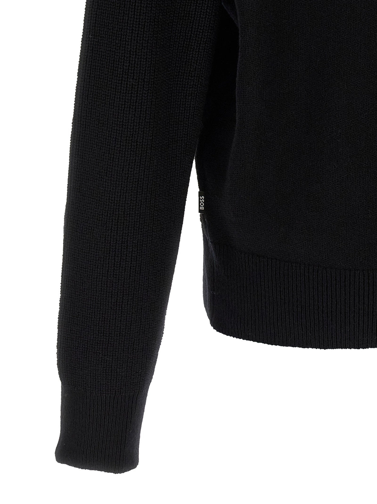 2026 New Arrival Hugo Boss Black Virgin Wool Cardigan