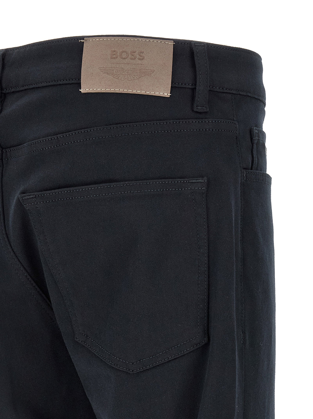2026 New Arrival Hugo Boss Blue Polyester Straight-Leg Jeans