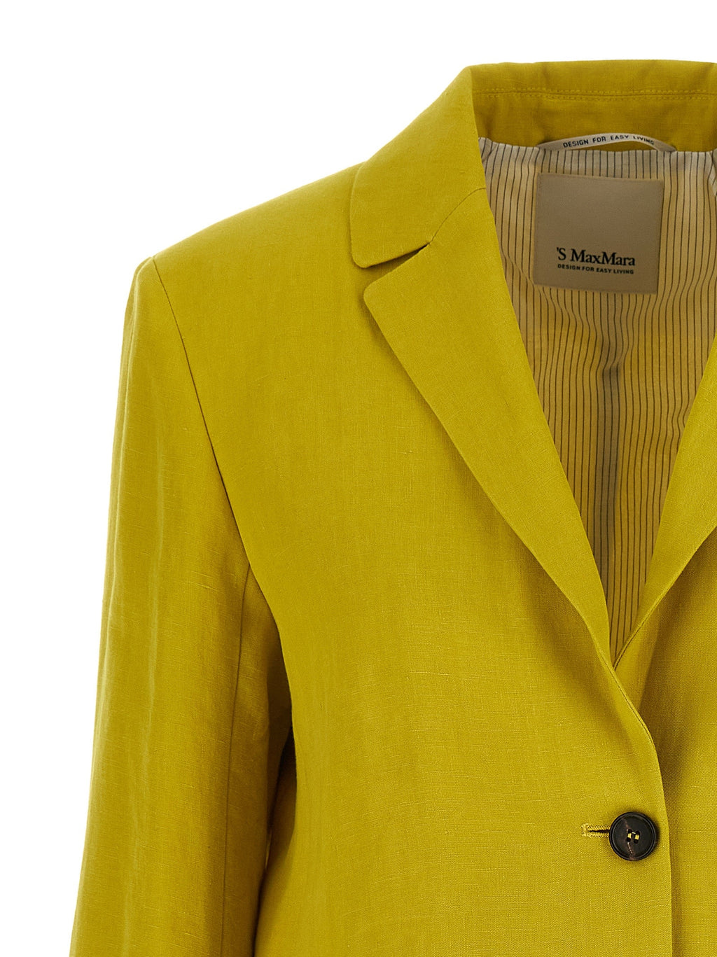 2026 New Arrival 'S Max Mara Bicolor Linen Blazer