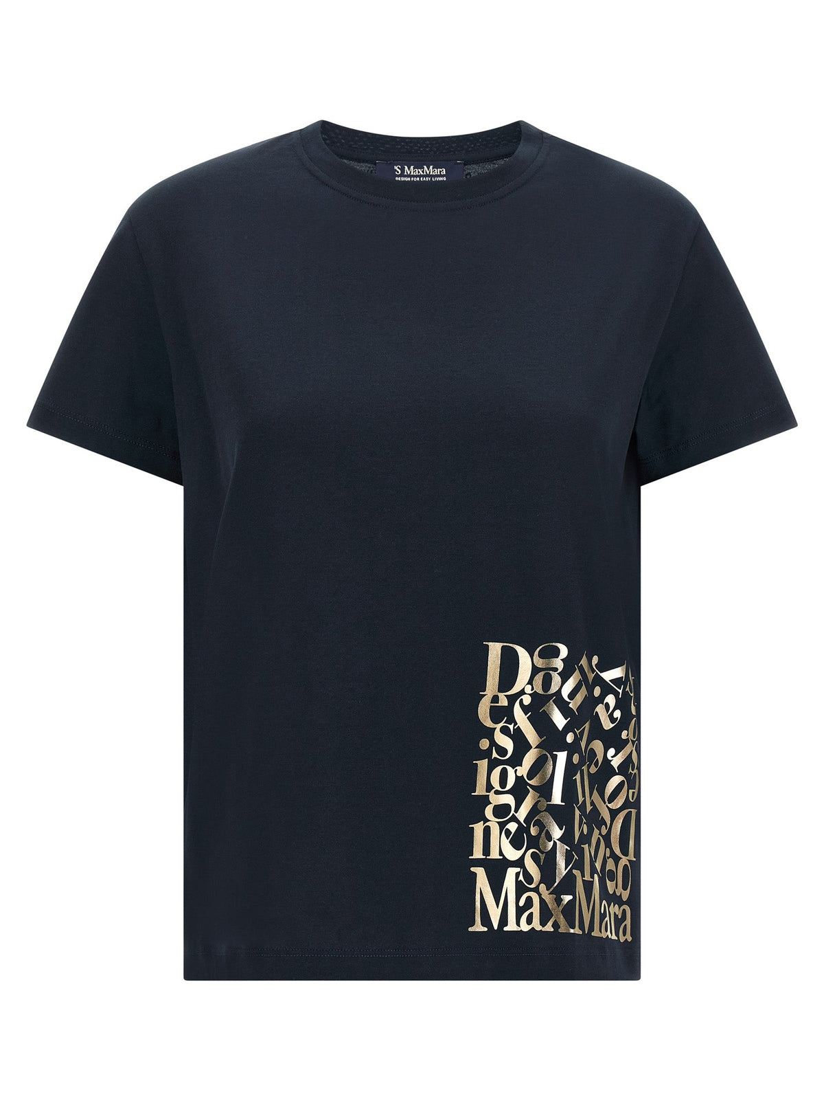 2026 New Arrival 'S Max Mara Blue Cotton T-Shirt