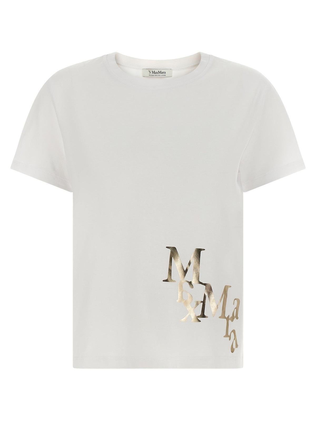 2026 New Arrival 'S Max Mara Gold Cotton T-Shirt