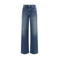 2026 New Arrival 7FOR Blue Cotton Flared Jeans