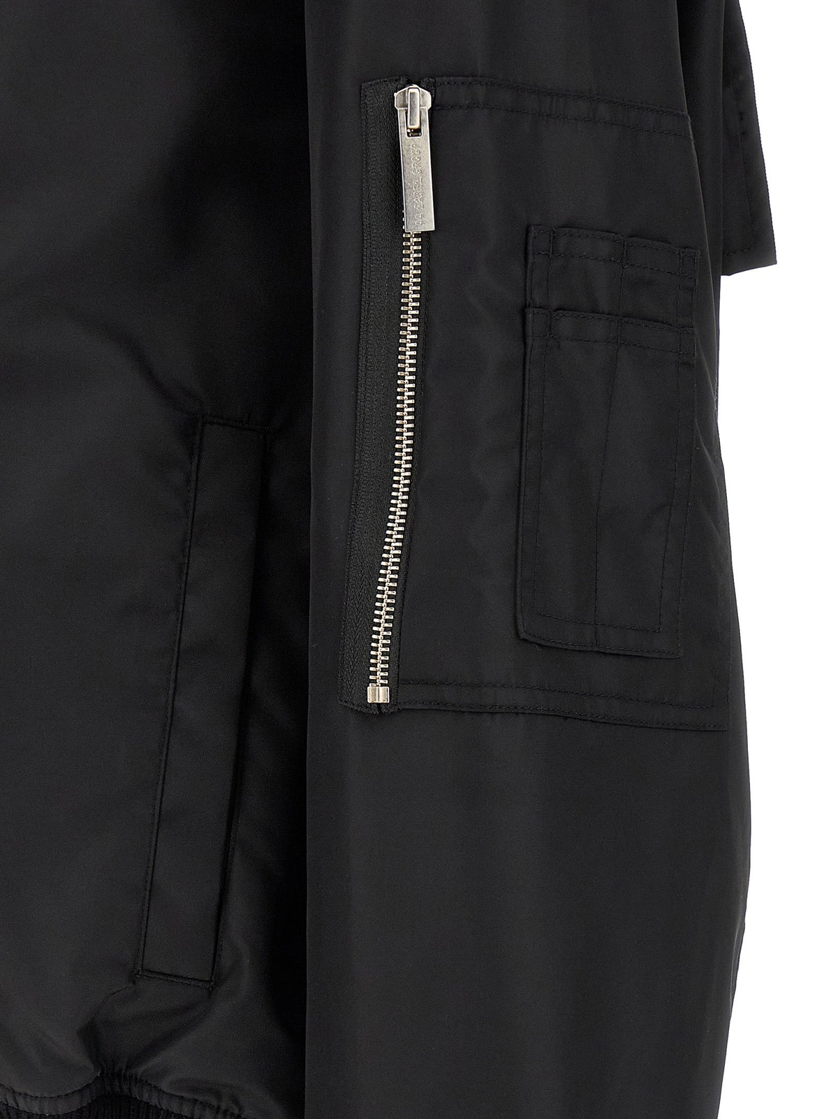 2026 New Arrival 44 Label Group Black Polyamide Bomber