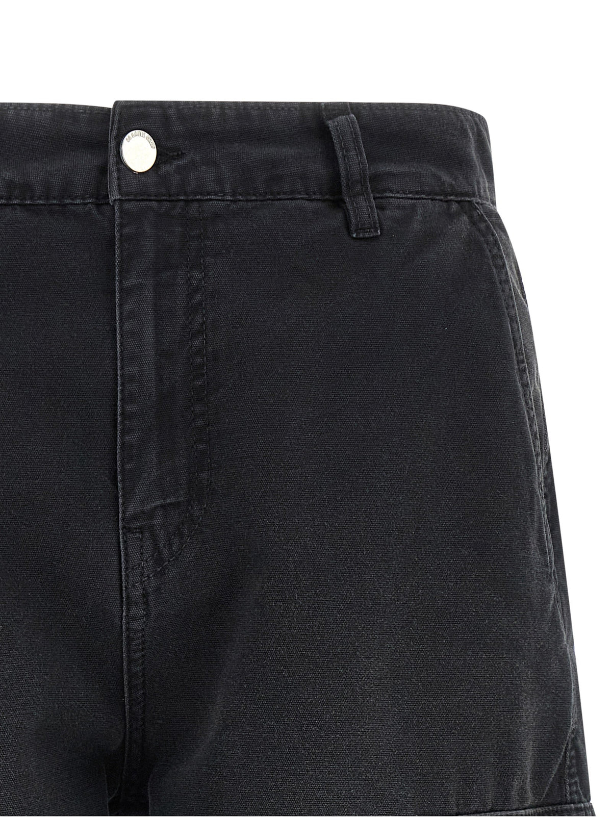 2026 New Arrival 44 Label Group Black Cotton Bermuda Shorts