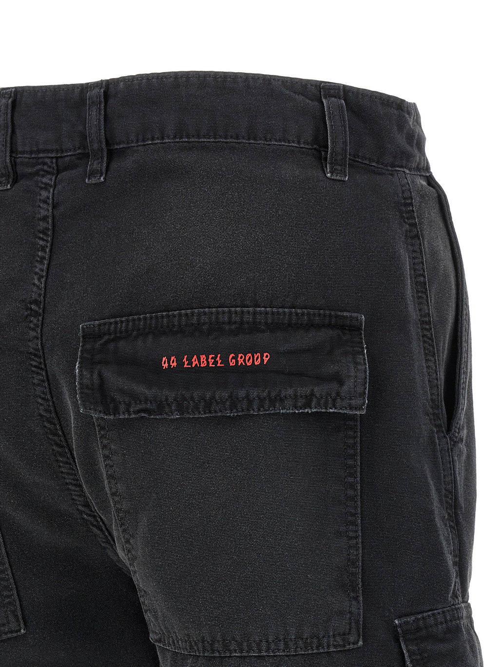 2026 New Arrival 44 Label Group Black Cotton Bermuda Shorts