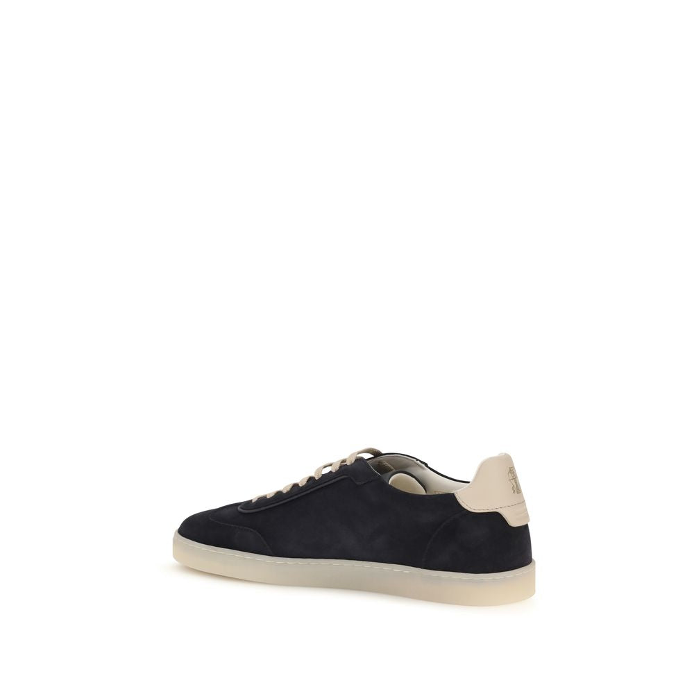 2026 New Arrival Brunello Cucinelli Brown Calf Leather Bos Taurus Low Top Sneakers