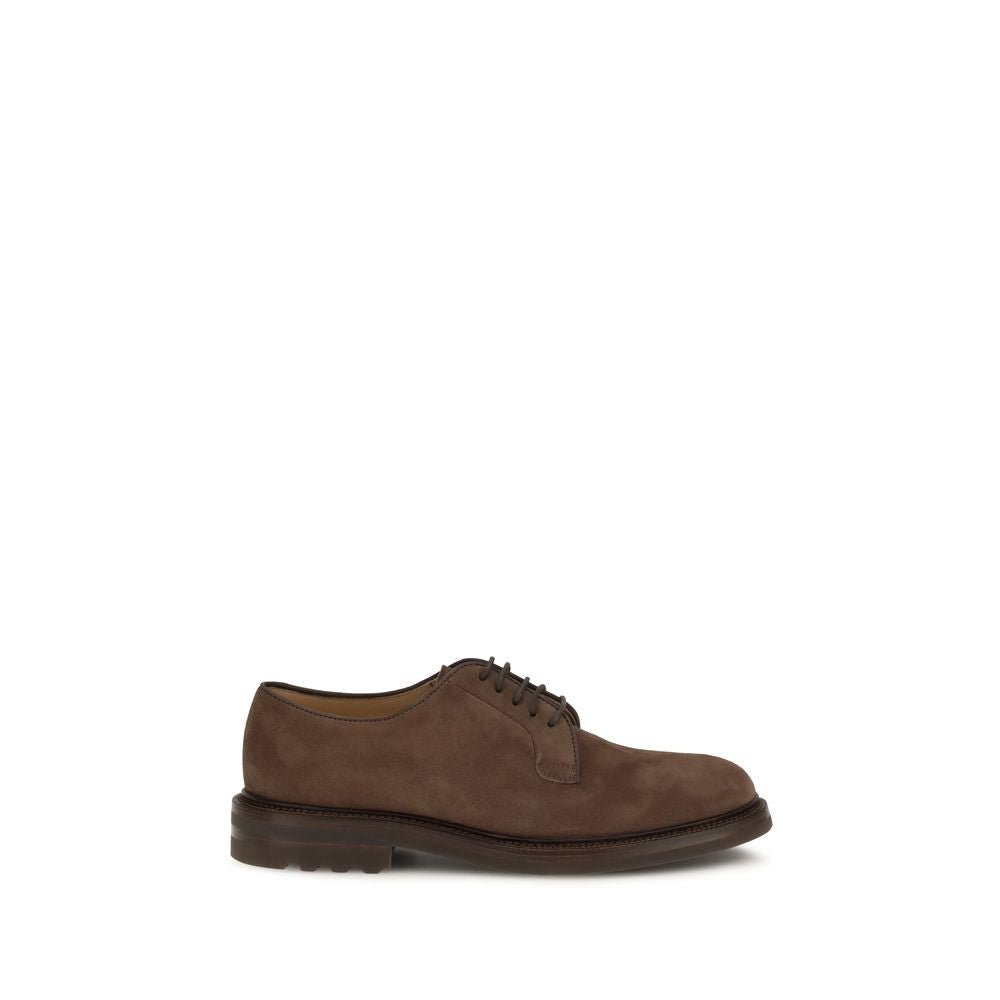2026 New Arrival Brunello Cucinelli Brown Calf Leather Bos Taurus Oxfords And Derbies