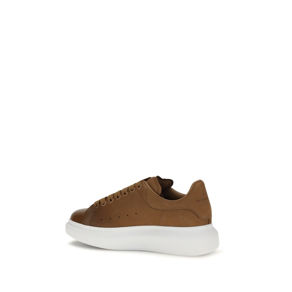 2026 New Arrival Alexander McQueen Brown Calf Leather Bos Taurus Chunky Sneakers