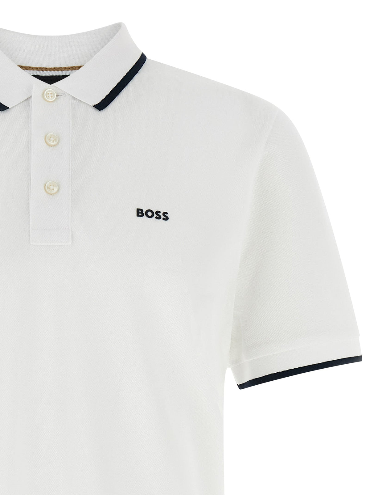 2026 New Arrival Hugo Boss White Cotton Polo Shirt