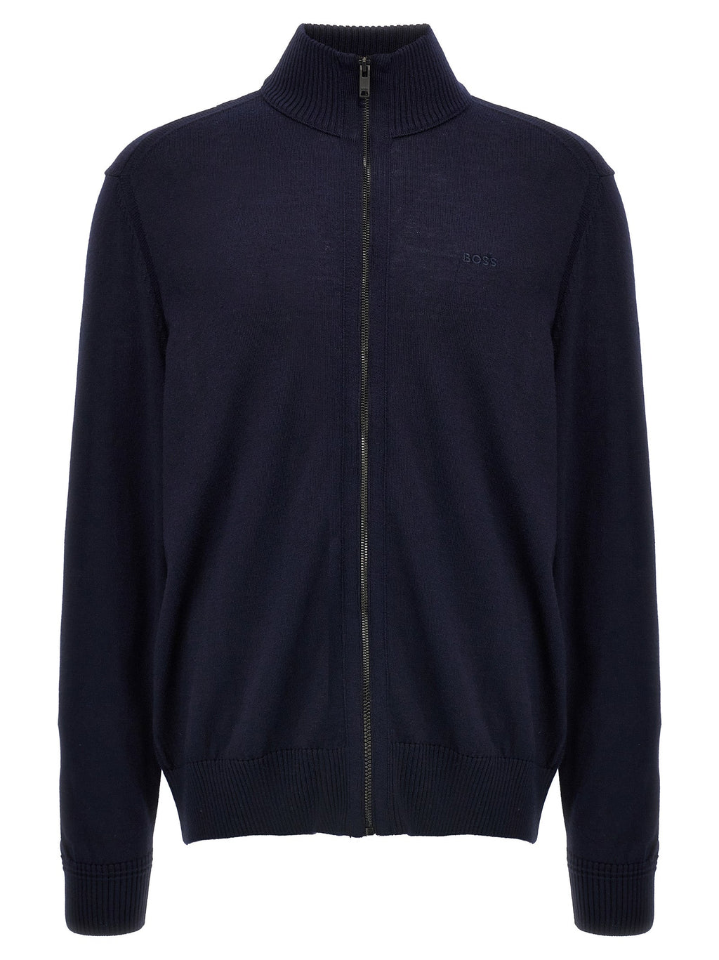2026 New Arrival Hugo Boss Blue Wool Cardigan