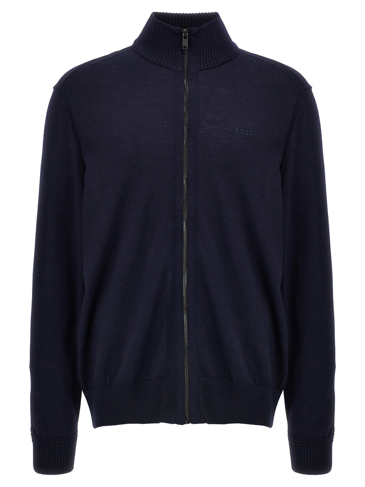 2026 New Arrival Hugo Boss Blue Wool Cardigan