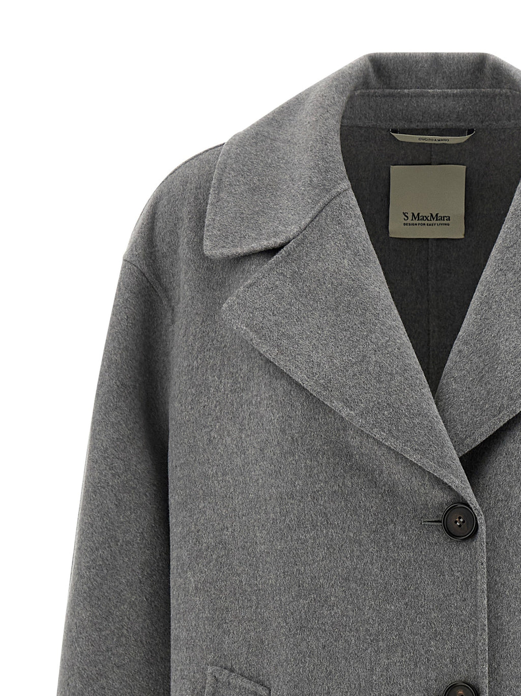 2026 New Arrival 'S Max Mara Gray Virgin Wool Coat
